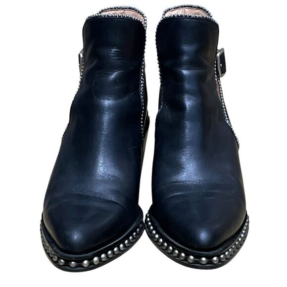 Coach Black Ankle Boots with Silver Accents - Picture 8 of 12